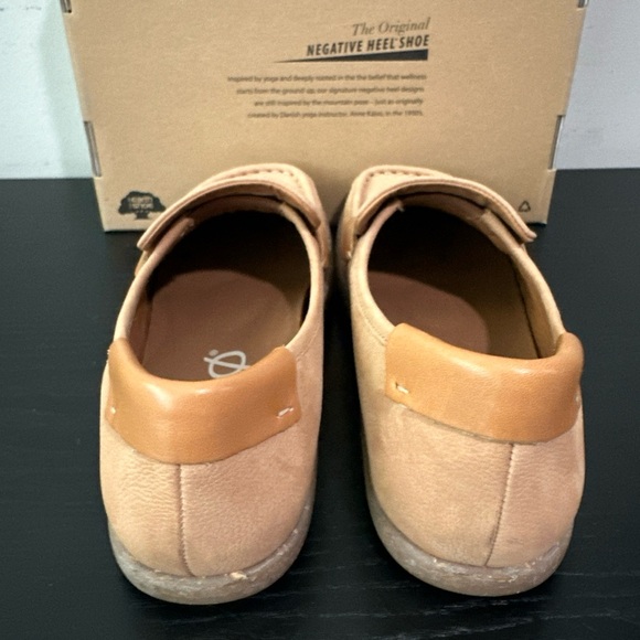 Kalso Earth Shoe DABB Size 8 Negative Heel Women Cognac Nubuck Loafer - Picture 7 of 10